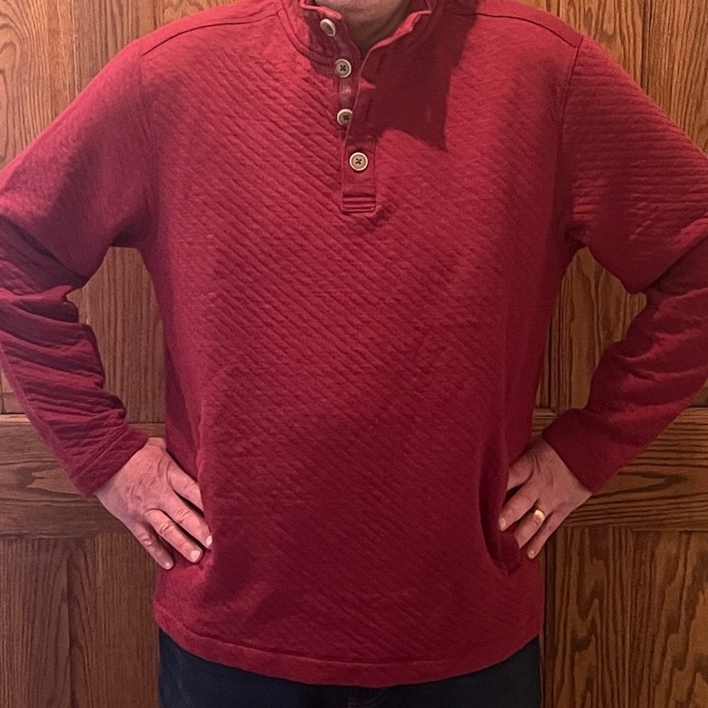 Tommy Bahama quilted casual pullover L